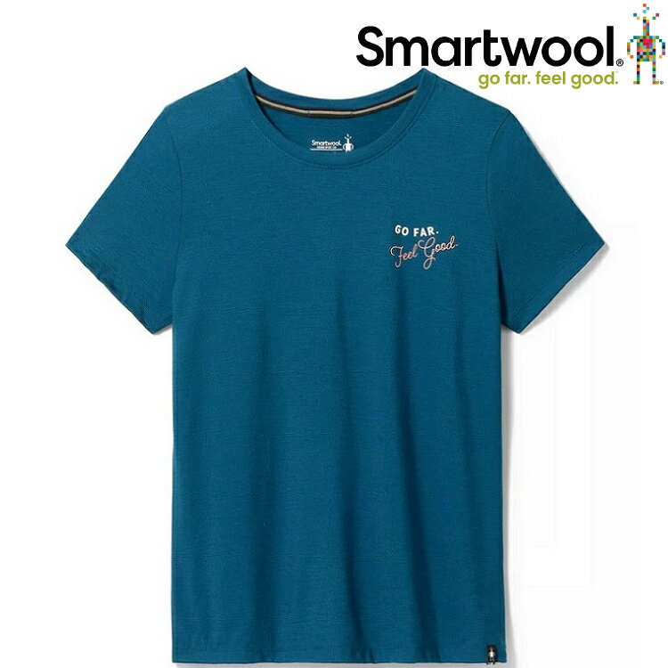 Smartwool Denver Skyline Graphic 女款 美麗諾羊毛塗鴉T恤 景觀 SW016884 G74 暮光藍