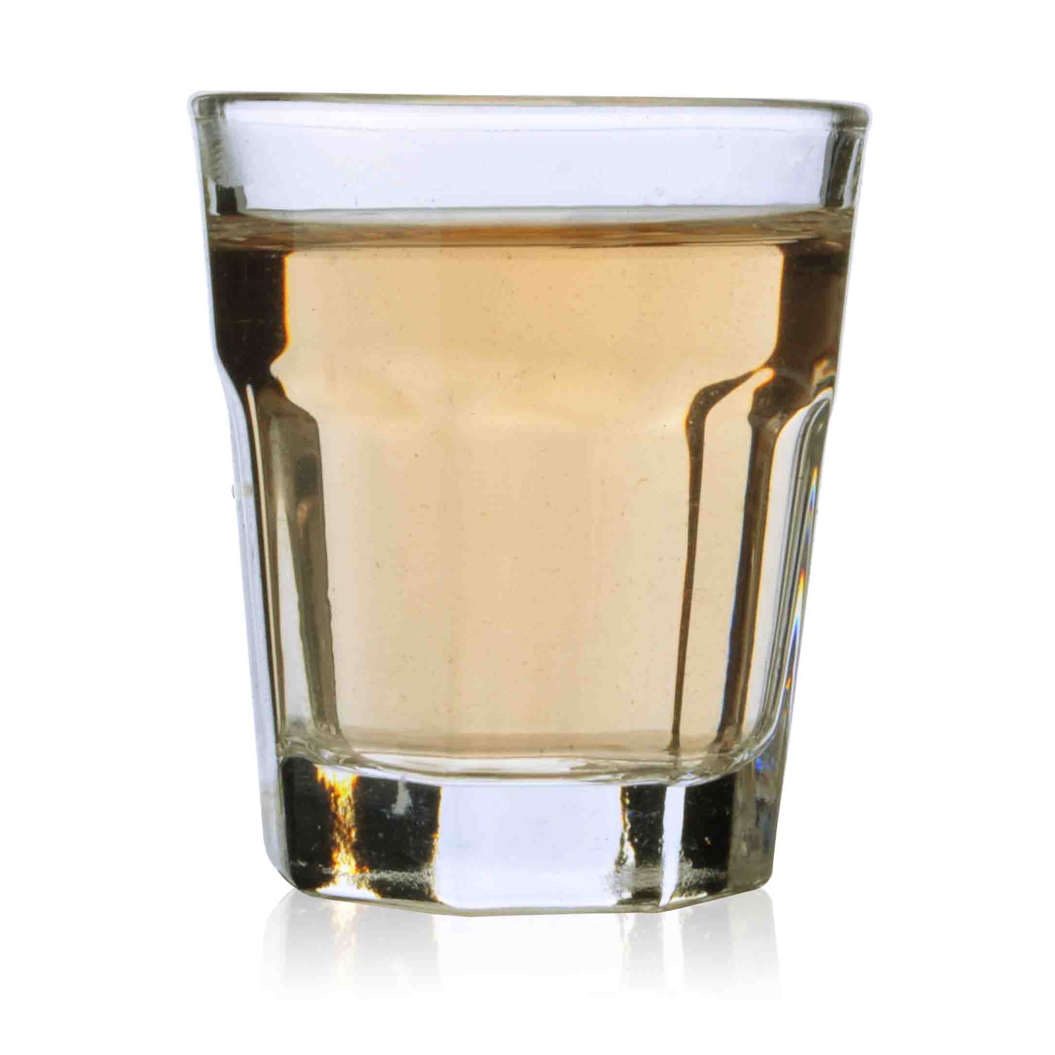 包郵50ML無鉛烈酒八角玻璃白酒杯透明小酒杯創意酒具6只套裝 3