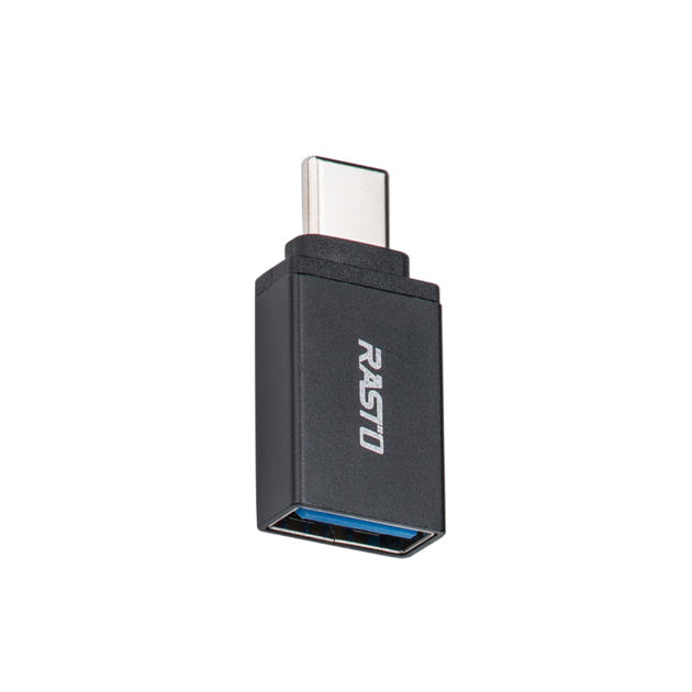 RASTO RX59 USB-A(母頭) 轉 Type-C(公頭)鋁製充電傳輸轉接頭 不支援OTG(現貨)