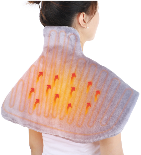 倉庫現貨清出 電熱護肩護頸披肩智能控溫可水洗保暖發熱坎肩電熱肩頸加熱墊