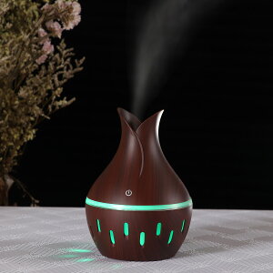 花瓣加濕器 USB家用空氣300ML霧化器七彩夜燈辦公室桌面 創意禮品