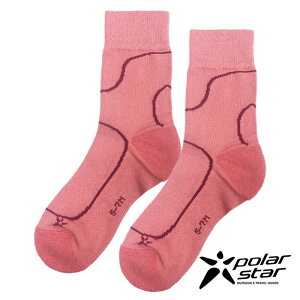 PolarStar 中性 除臭抗菌排汗登山襪『深粉紅』P20512