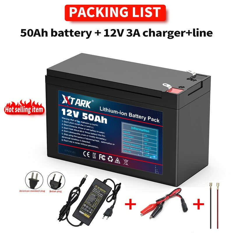 12V50Ah 3S7P 18650鋰電池組適用於噴霧器 手推車 兒童電動車電