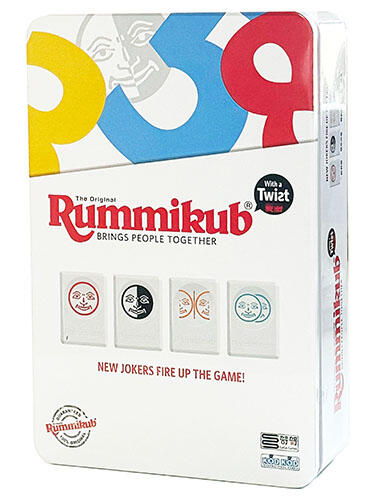 拉密變臉外出型鐵盒版 Rummikub Twist Tin Mini 高雄龐奇桌遊 正版桌遊專賣 熱門桌遊商品