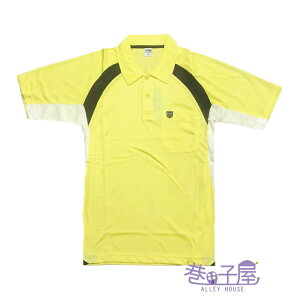 【巷子屋】男款吸濕排汗配色POLO衫 [MP6001] 黃 超值價$120