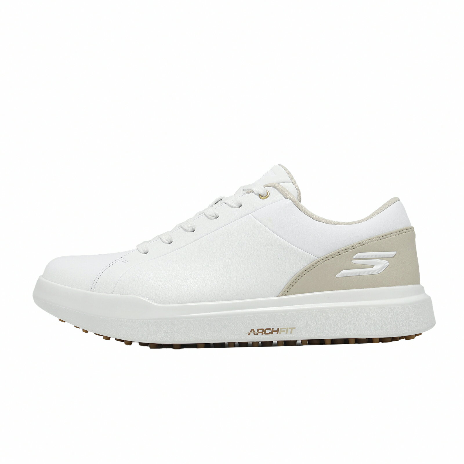 Skechers 高爾夫球鞋 Go Golf Drive 6 男鞋 白 米 防水 皮革 膠底 抓地 214128WNT