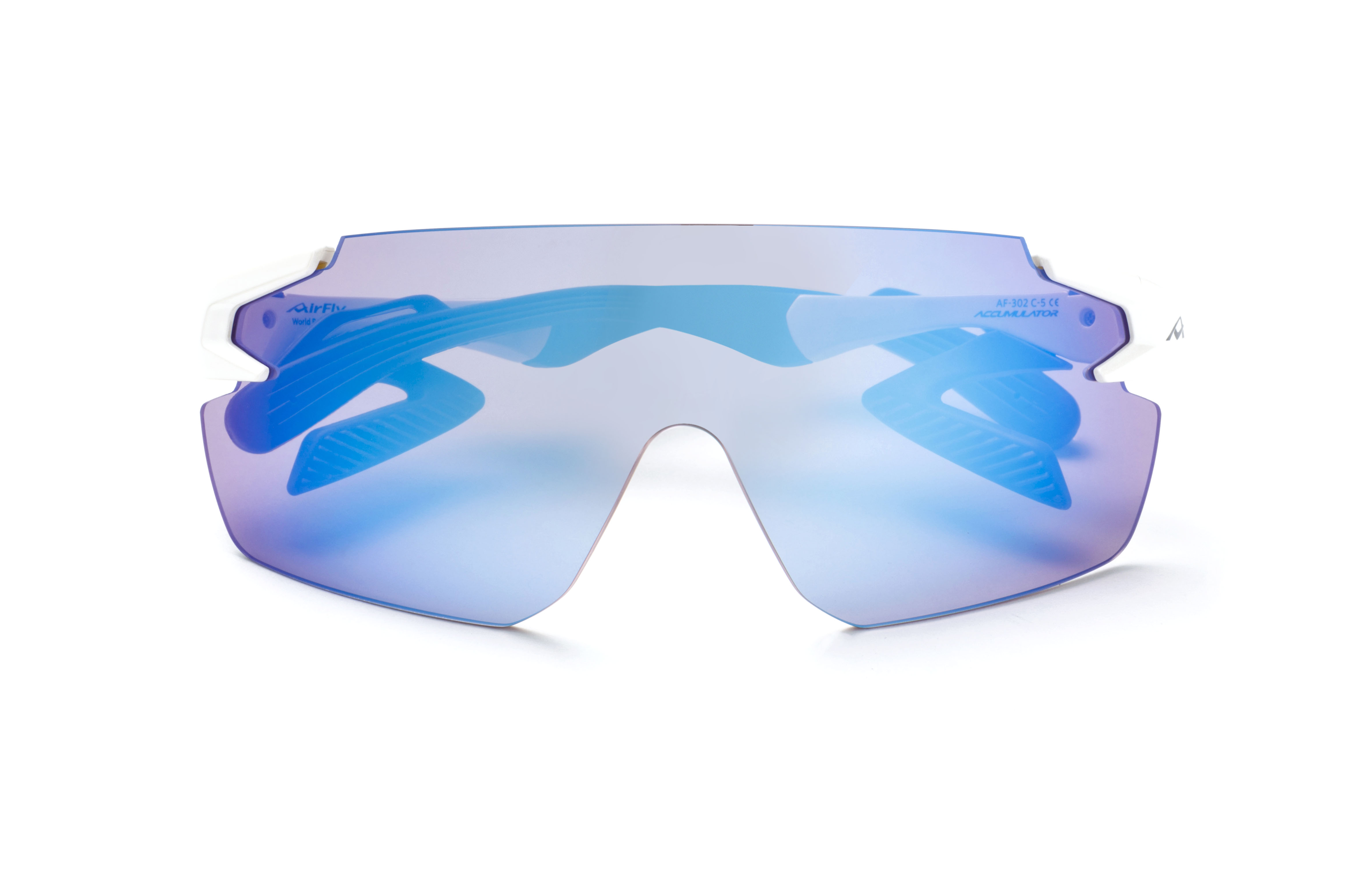 【AirFly】AF302WP-C5 無鼻墊運動太陽眼鏡 小臉福音 高對比偏光鏡片 經典白/黑 1