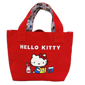 【震撼精品百貨】凱蒂貓_Hello Kitty~日本SANRIO三麗鷗 KITTY棉質迷你手提袋 (復古系列)*18779