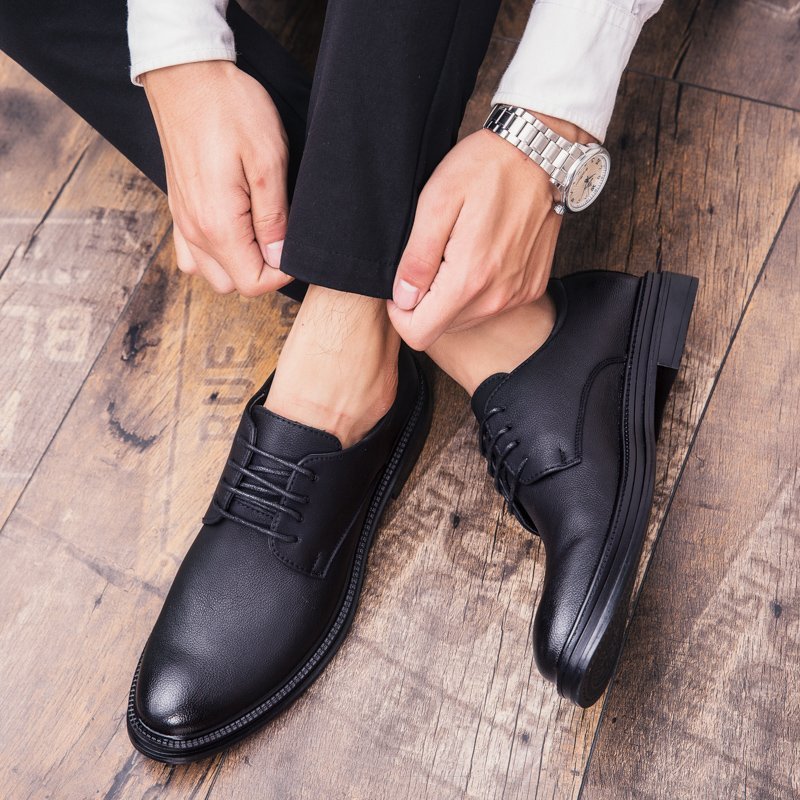 FINDSENSE品牌 秋款 新款 日本 男 高品質 簡約 個性 百搭 舒適 商務 休閒皮鞋 潮流鞋子