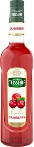 Teisseire 糖漿果露-蔓越莓風味 Cranberry 法國頂級天然糖漿 700ml-【良鎂咖啡精品館】