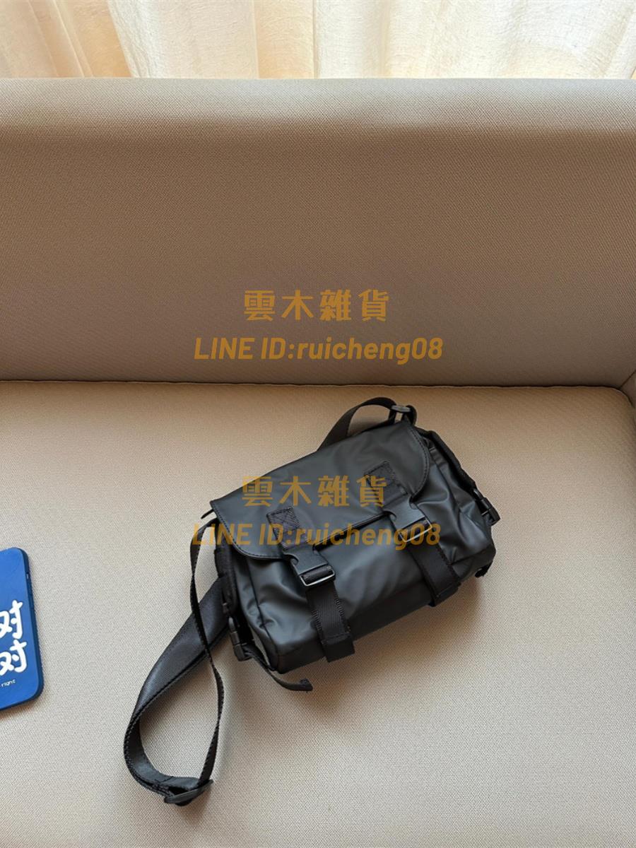 小眾郵差包小號斜挎單肩包潮牌休閑百搭男女時尚【雲木雜貨】