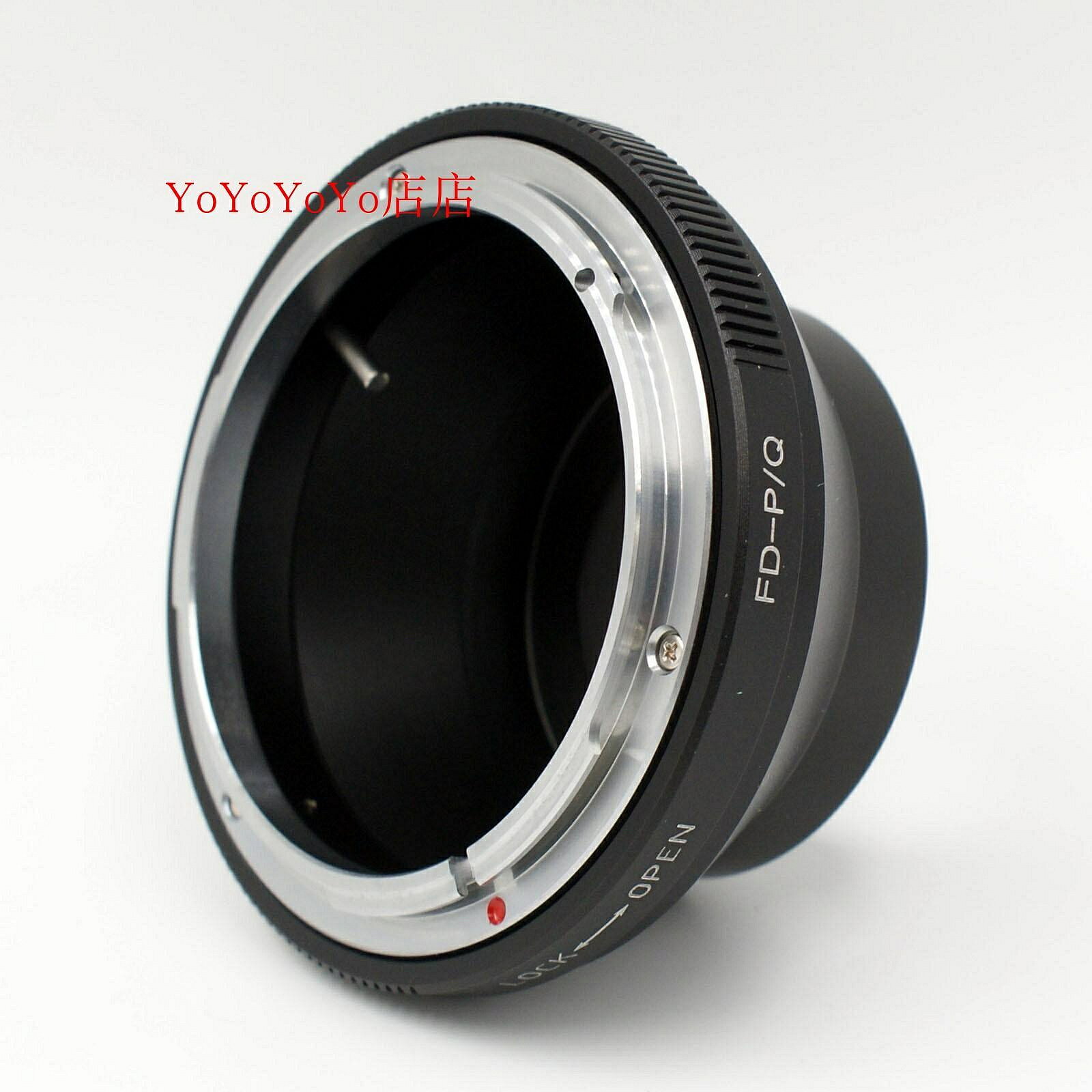 FD-PQ轉接環適用（於）canon佳能FD口鏡頭 到賓得士Q P/Q 微單機身