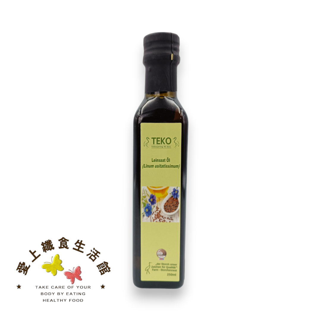 果莊農地 TEKO-亞麻籽油 250毫升/瓶 2028.02.04