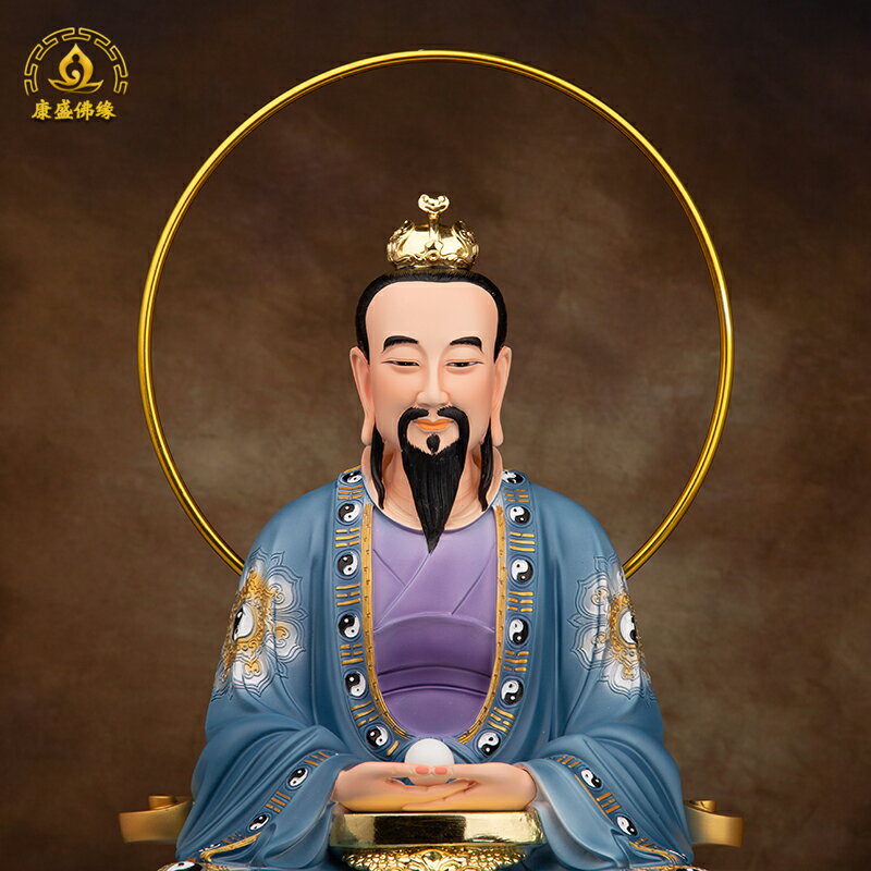 三清神像太上老君樹脂彩繪靈寶元始天尊三清道祖家用擺件圣豐佛像| 協貿