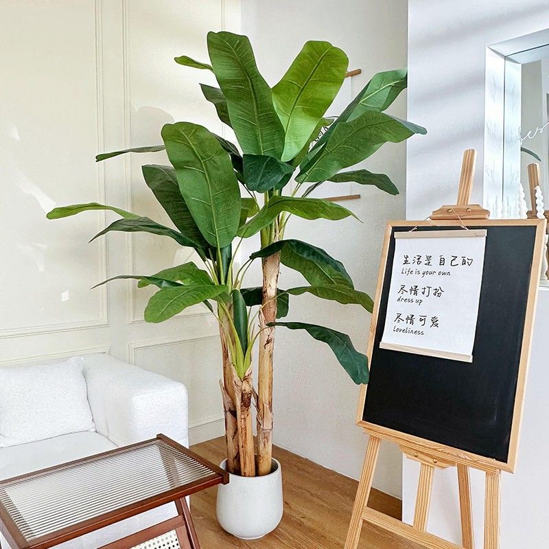 【時尚家居】 北歐仿真植物 芭蕉室內客廳裝飾 大型落地盆栽擺件 仿生綠植造景假樹 免運 現貨現發
