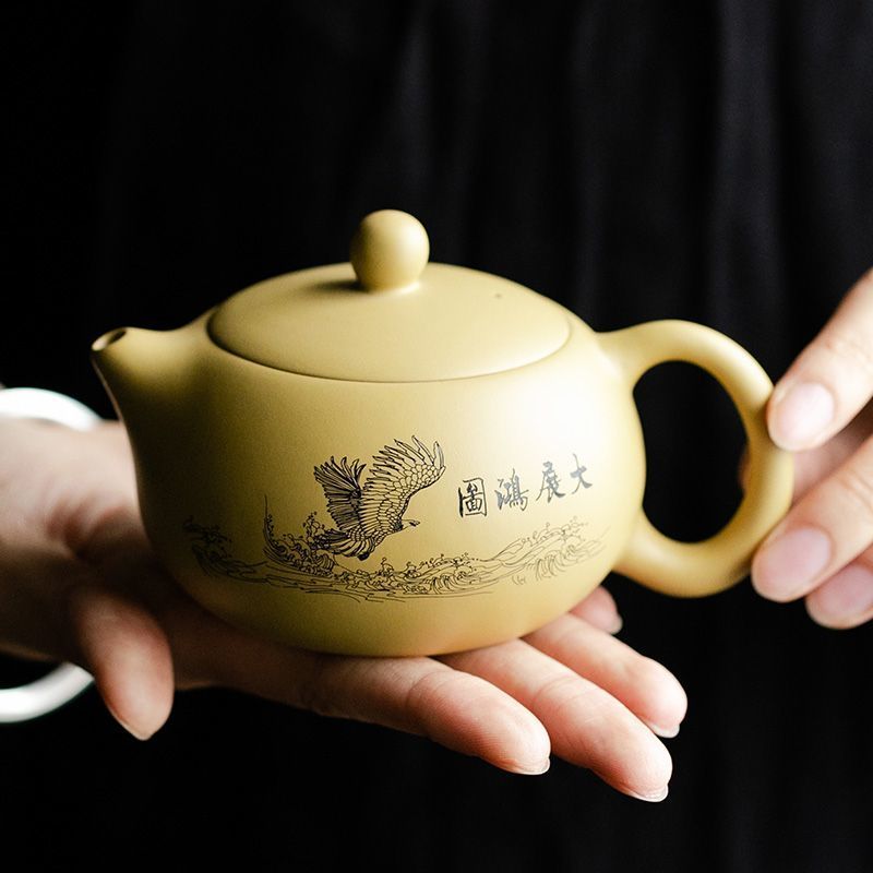 工廠直銷 免運 茶壺 紫砂壺 手工黃段泥西施壺功夫茶具泡茶壺家用可養茶壺中式高檔禮盒單壺特惠/可開發票Z1017 1