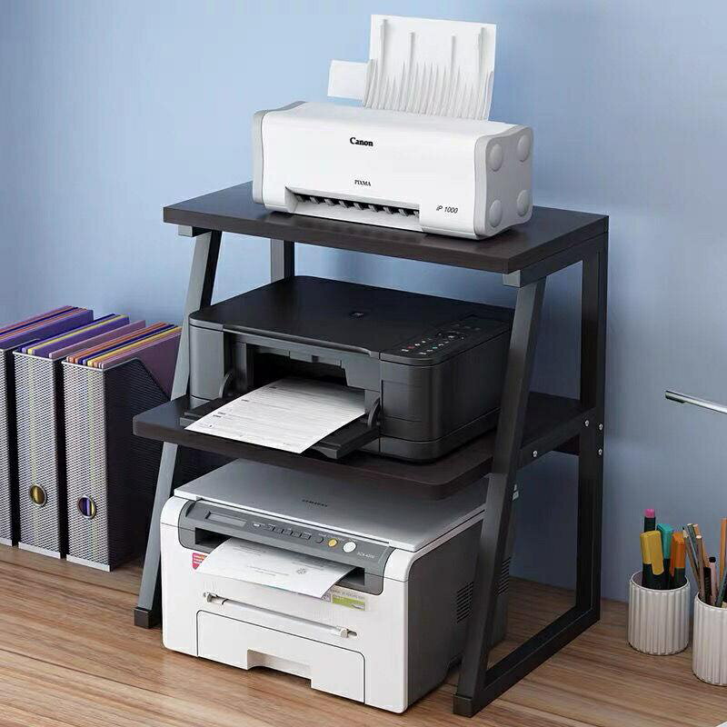 (✪ω✪)雙層印表機架子電腦桌面影印機置物架多功能辦公室主機增高收納架