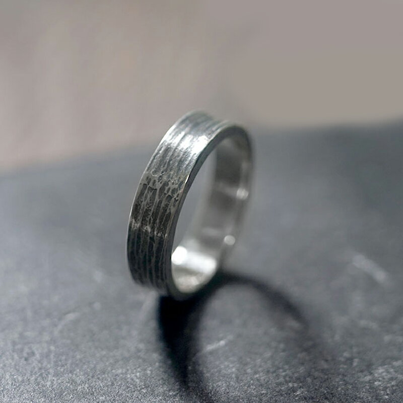 原創設計手工銀飾 純銀 肌理 戒指 指環 情侶對戒 人氣