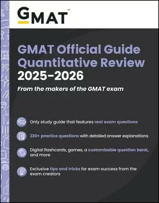 GMAT Official Guide Quantitative Review 2025 - 2026: Book + Online Question Bank (1版) Gmac (Graduate Management Admission Coun 2025 John Wiley