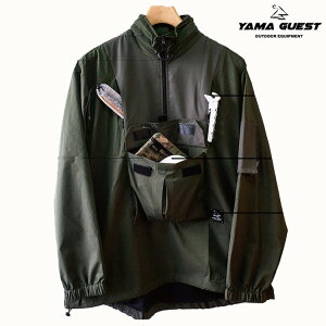 Yama Guest 山系高透氣戶外大袋衛衣/露營罩衫 TP13 綠色