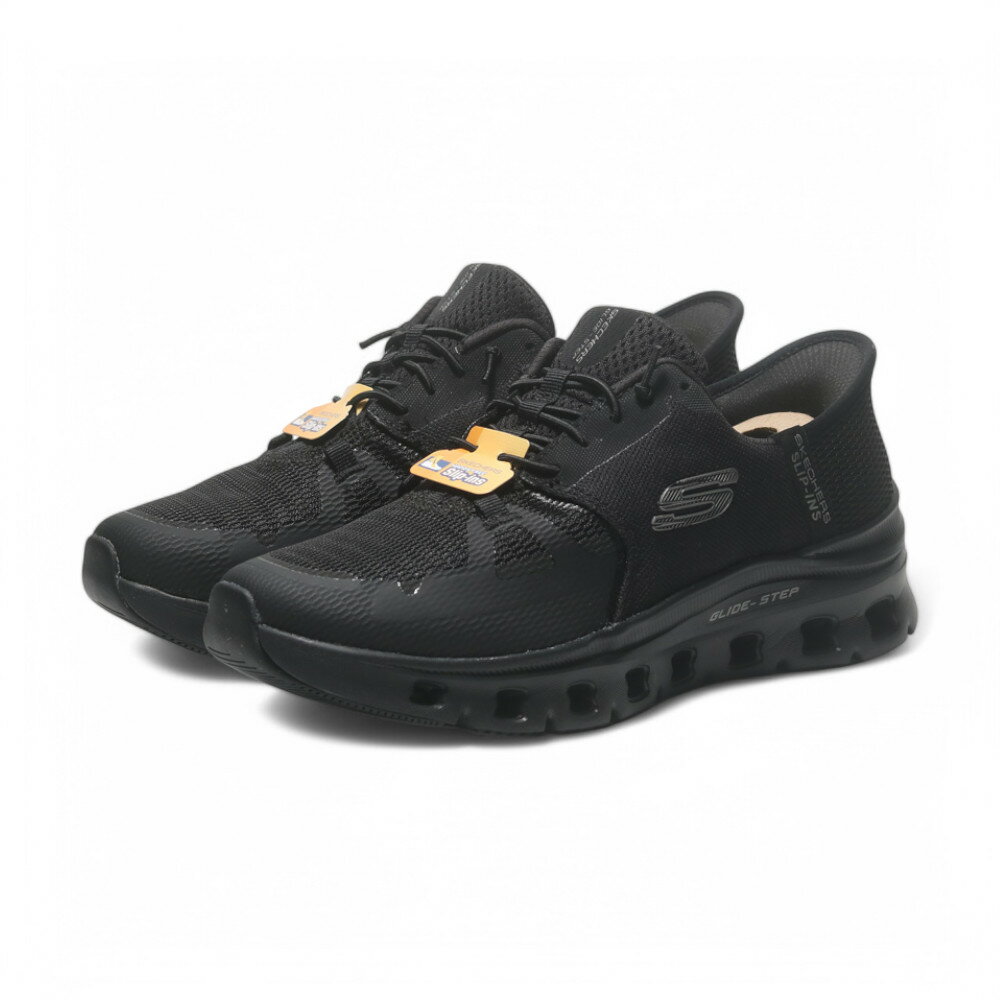 【滿千折百】SKECHERS 休閒鞋 GLIDE-STEP PRO 黑色 寬楦 瞬穿 女 150420WBBK