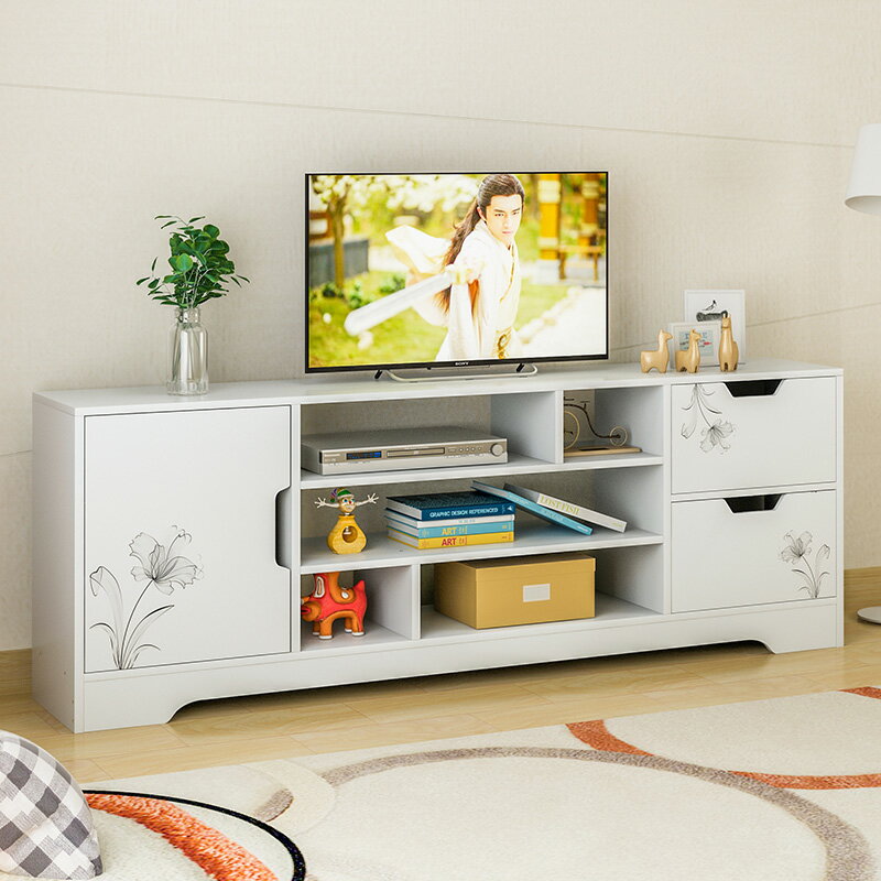 電視櫃 電視櫃組合墻櫃現代簡約電視桌子小戶型簡易高款臥室家用電視機櫃