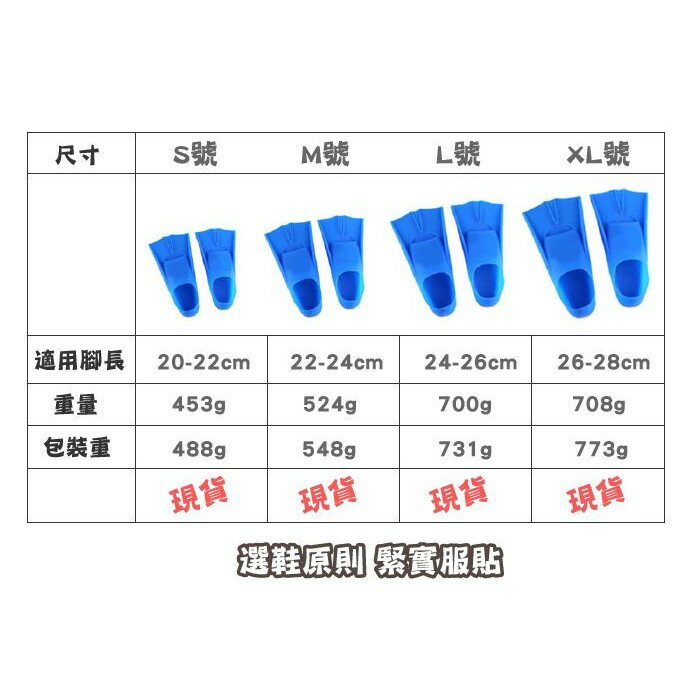 套腳式矽膠浮潛水蛙蹼鞋 M號戶外水上運動鴨掌短蛙鞋腳蹼游泳訓練輔助器具裝備 3