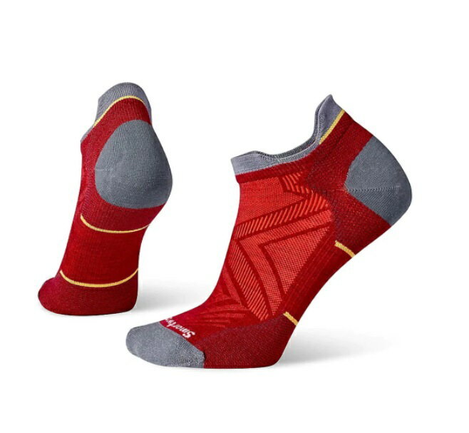 【【蘋果戶外】】Smartwool SW001668 G65【女襪】機能跑步超輕減震踝襪 石榴紅 輕量短襪 美國製造 美麗諾羊毛襪 排汗襪 保暖 吸濕 抗臭