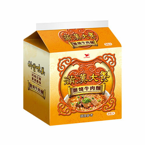 統一滿漢大餐蔥燒牛肉麵*3入【愛買】