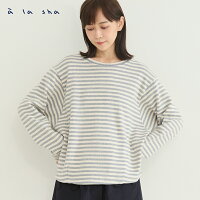 a la sha 寬鬆橫條紋針織上衣 a la sha 寬鬆橫條紋針織上衣