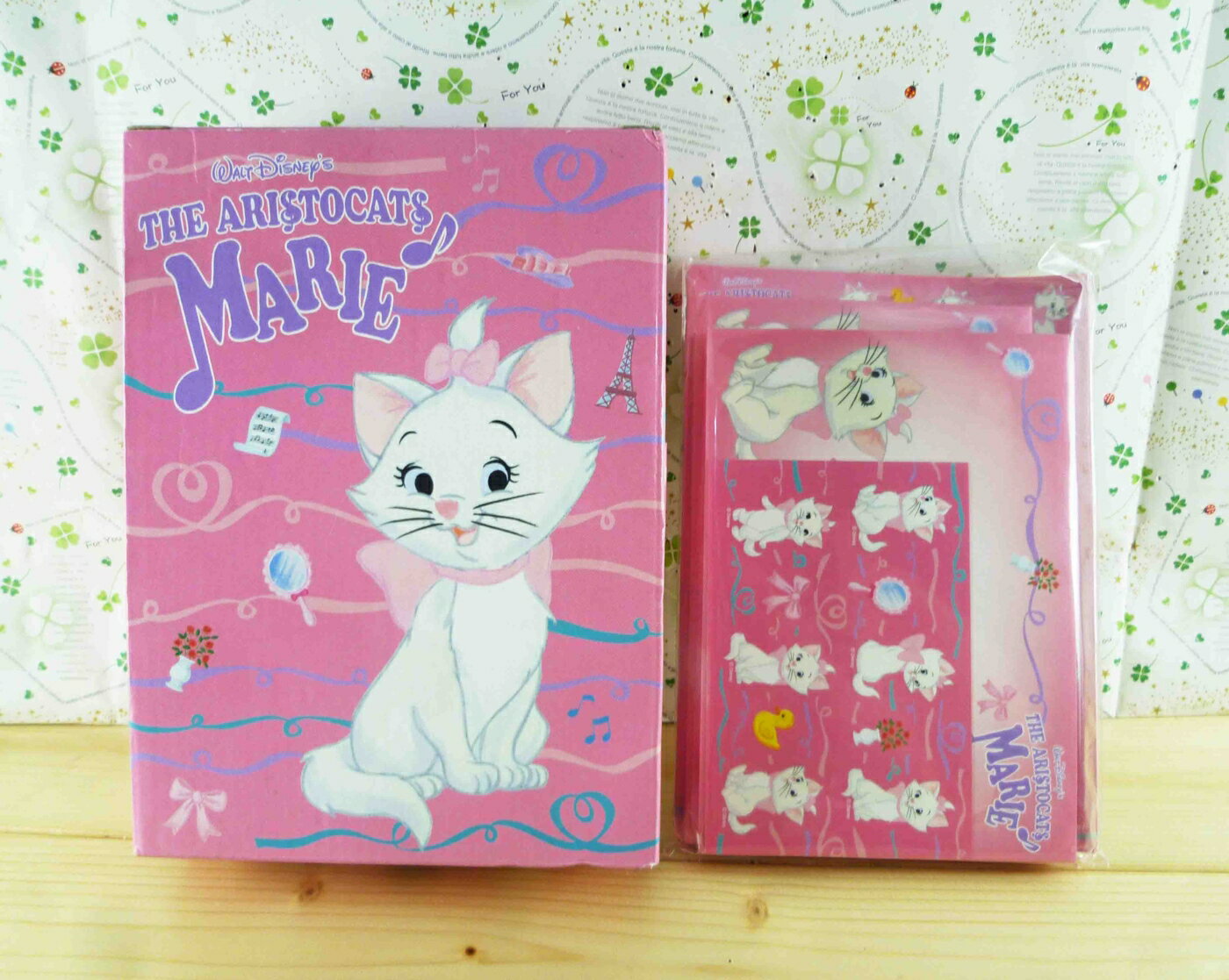 【震撼精品百貨】The Aristocats Marie 迪士尼瑪莉貓 信箋組附盒-玫瑰 震撼日式精品百貨