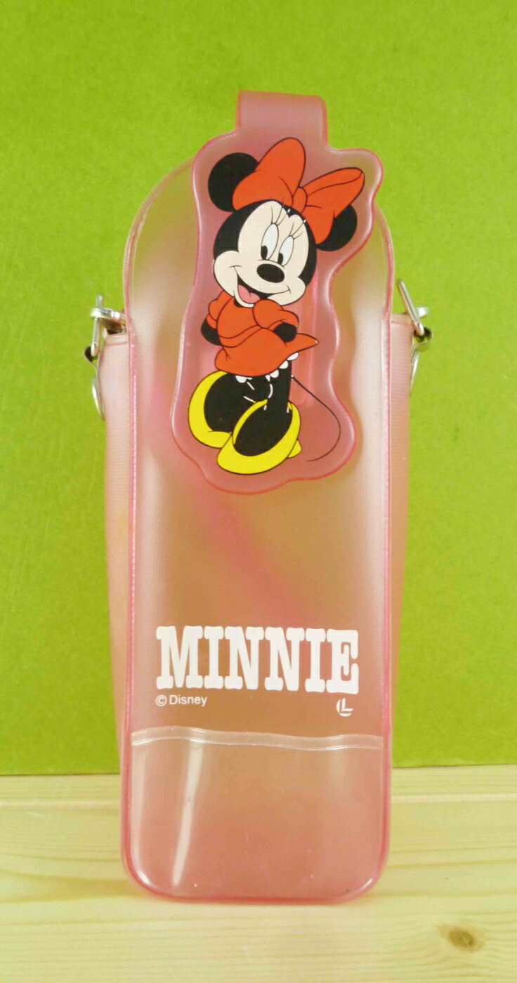 【震撼精品百貨】Micky Mouse 米奇/米妮 手機袋-透明粉米妮 震撼日式精品百貨