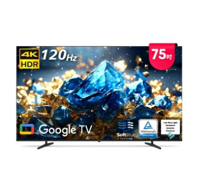 75PUH7700【Philips 飛利浦】 75型 4K 國際雙重認證護眼抗藍光 GoogleTV 智慧顯示器 (含基本安裝)
