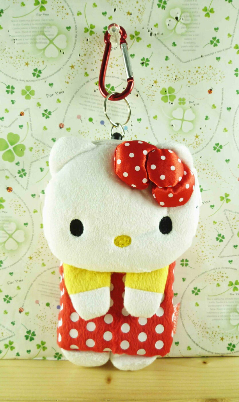【震撼精品百貨】Hello Kitty 凱蒂貓-造型票卡零錢包-紅站立 震撼日式精品百貨