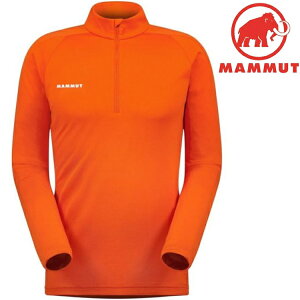 Mammut 長毛象 Performance Thermal Zip AF 男款 長袖保暖排汗衣/半門襟 亞版 1016-00091 3716 火熱紅