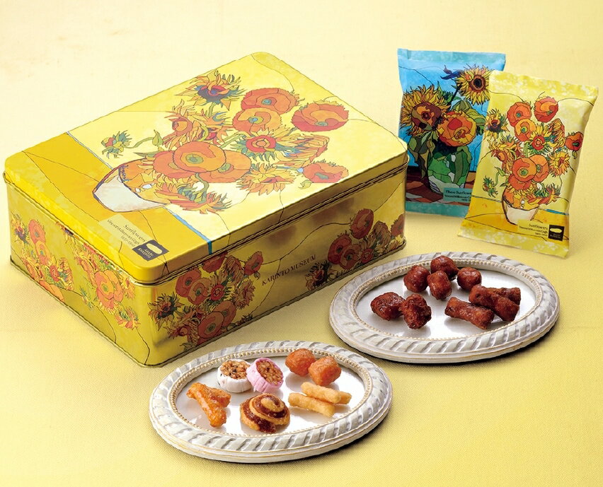 🇯🇵日本 麻布十番 花林糖 名畫系列 禮盒 名畫美術館 KARINTO MUSEUM 伴手禮 鐵盒 餅乾 零食 傳統點心【小福部屋】 8