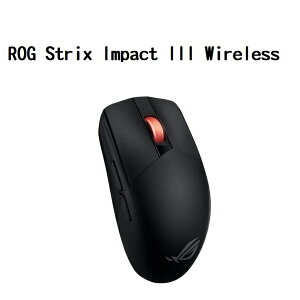 【送鼠墊】【最高折200+跨店點數22%回饋】ASUS 華碩 ROG Strix Impact III Wireless 無線光學滑鼠/90MP03D0-BMUA00