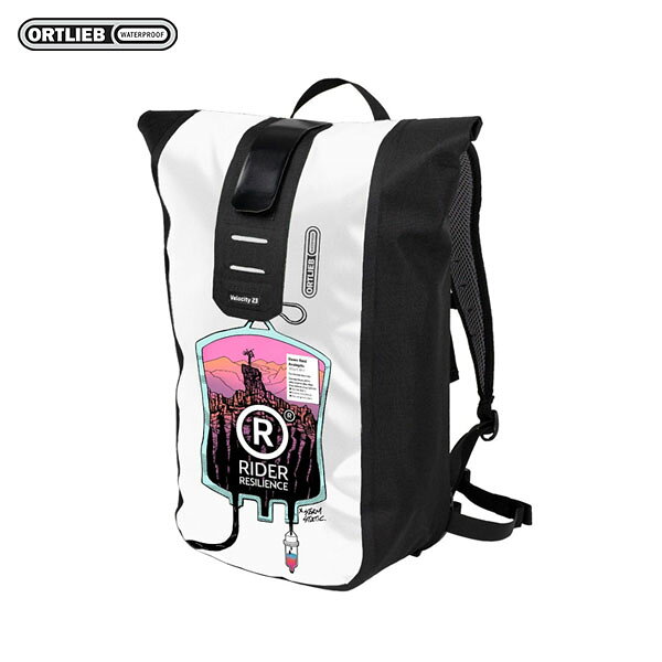 德國【ORTLIEB】Velocity Design 23L 防水背包 白 黑(騎士韌性) / 設計款郵差風造型防水背包