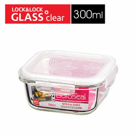 現貨附發票 LLG205 樂扣樂扣 LOCK 耐熱玻璃保鮮盒正方形300ML/白 玻璃保鮮盒 樂扣玻璃保鮮盒 樂扣耐熱玻璃保鮮盒
