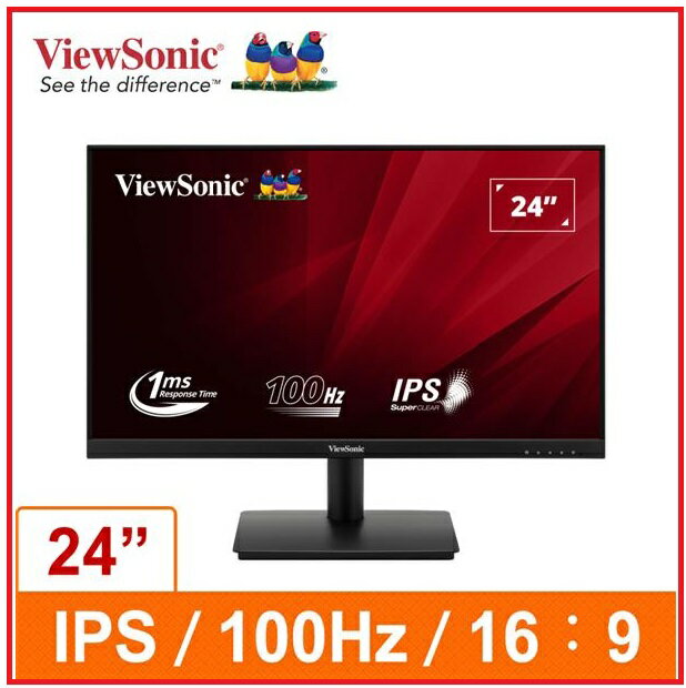 【2024.7全新代理】Viewsonic 優派 VA240-H 24型 IPS液晶顯示