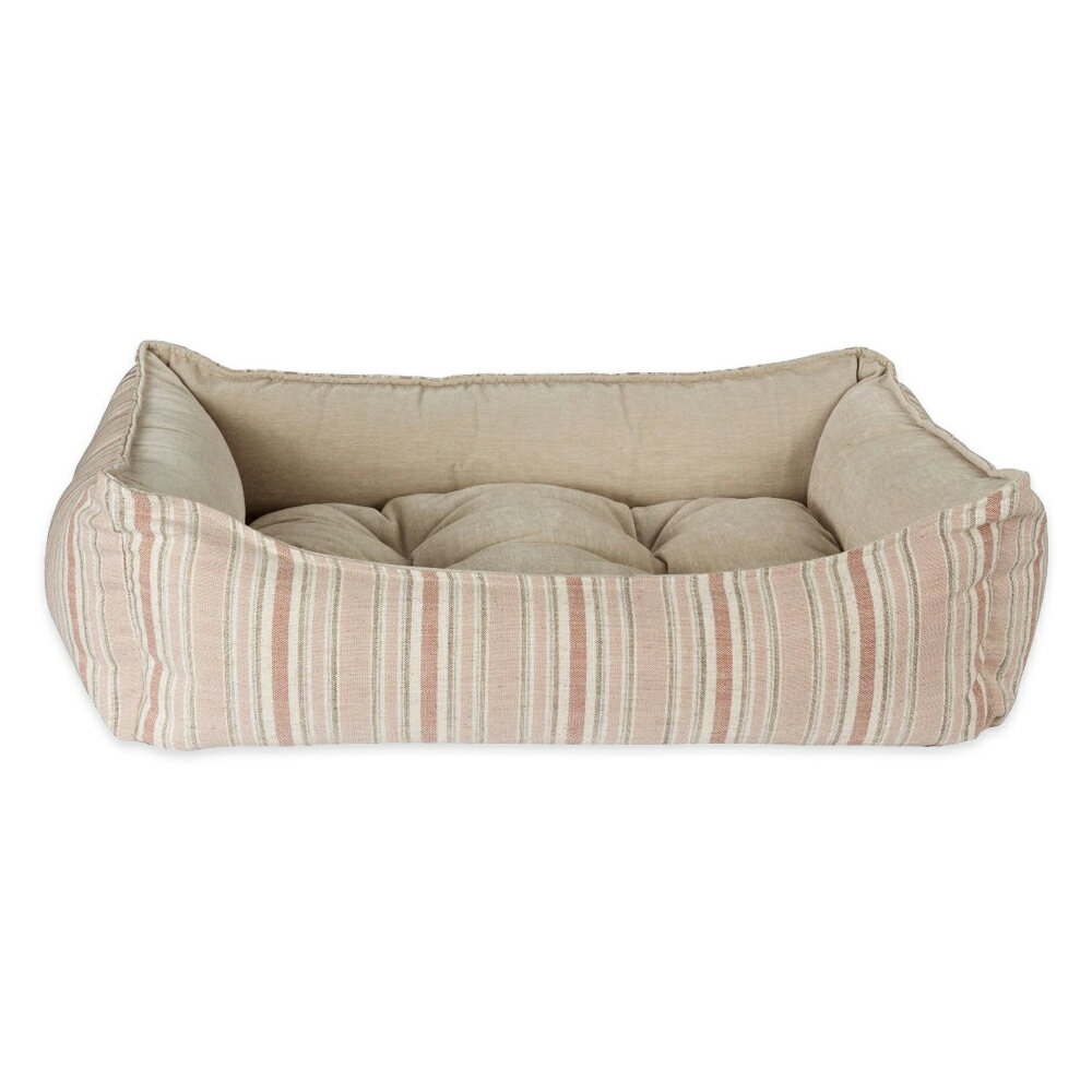 【SofyDOG】BOWSERS 勺日方枕極適寵物床 暖細條紋-S 睡墊 睡床 手工製作