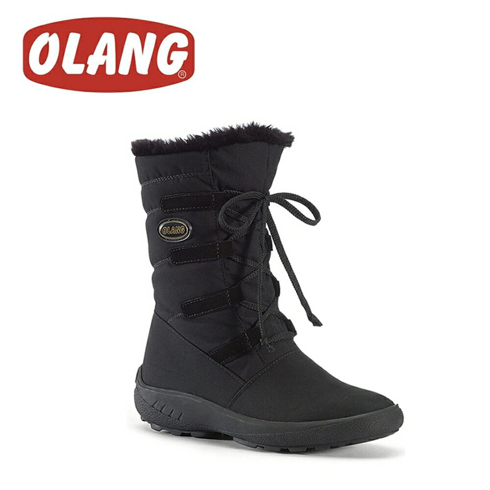 【OLANG 義大利 NORA.OC OLANTEX 防水雪靴《黑》】1582/保暖/滑雪/雪地