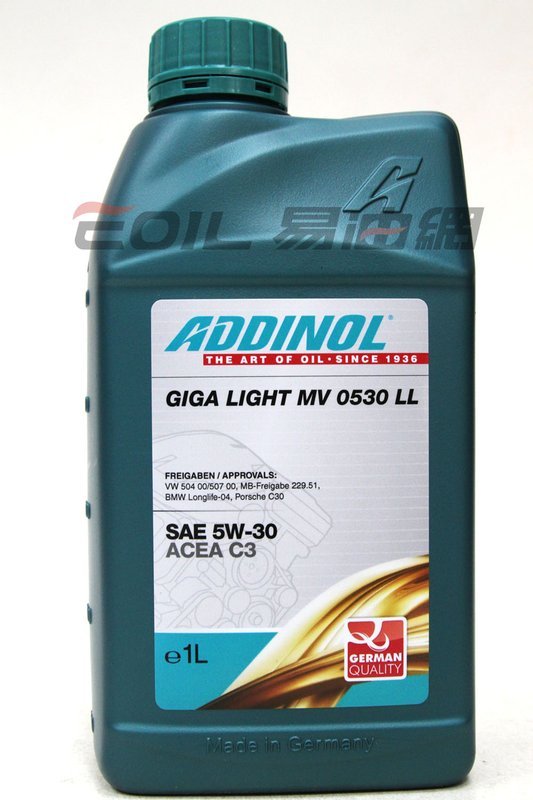 ADDINOL GIGA LIGHT MV 5W30 合成機油