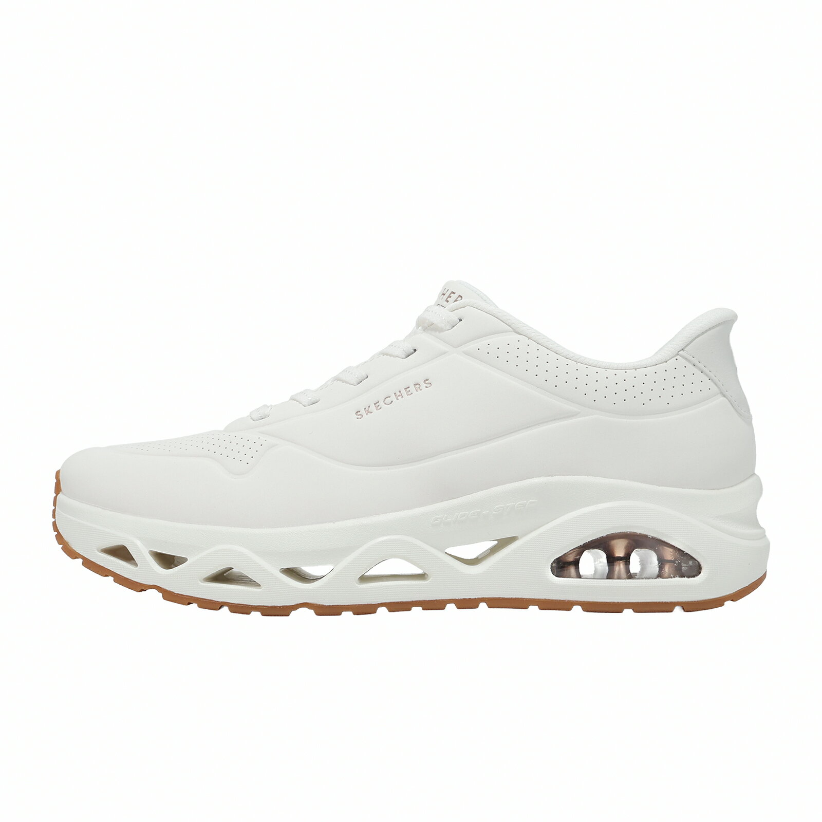 Skechers 休閒鞋 Uno Glide-Step Slip-Ins 寬楦 女鞋 白 舒華著用款 190113WW
