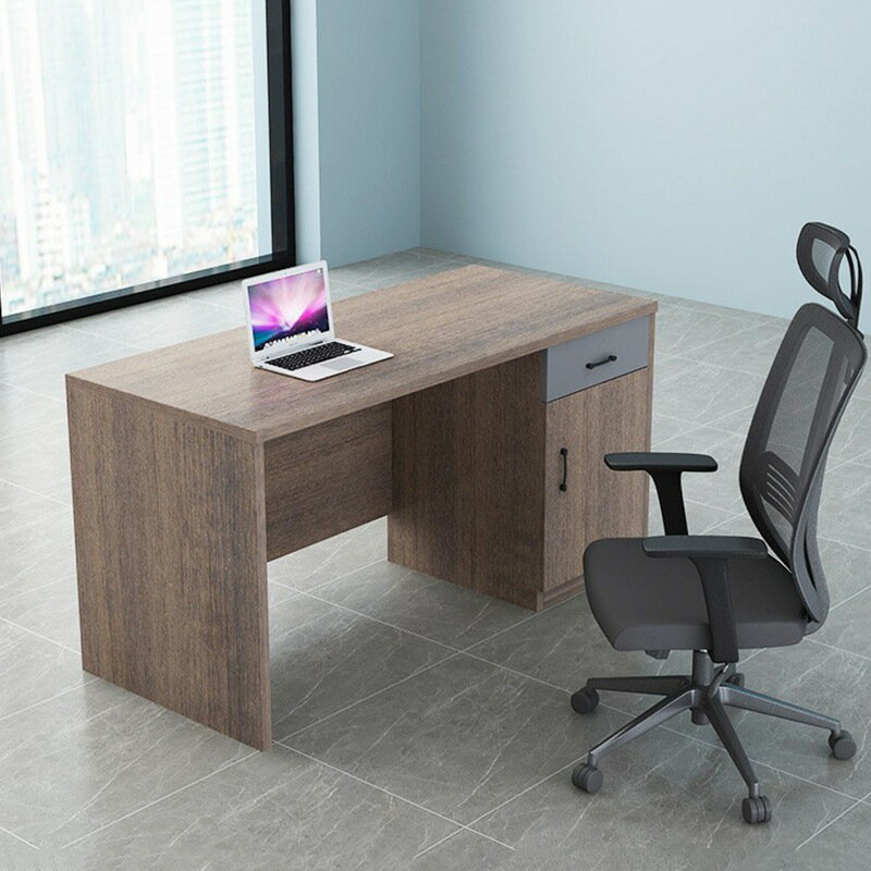 辦公桌辦公室單人工作電腦桌式書桌職員桌椅組合