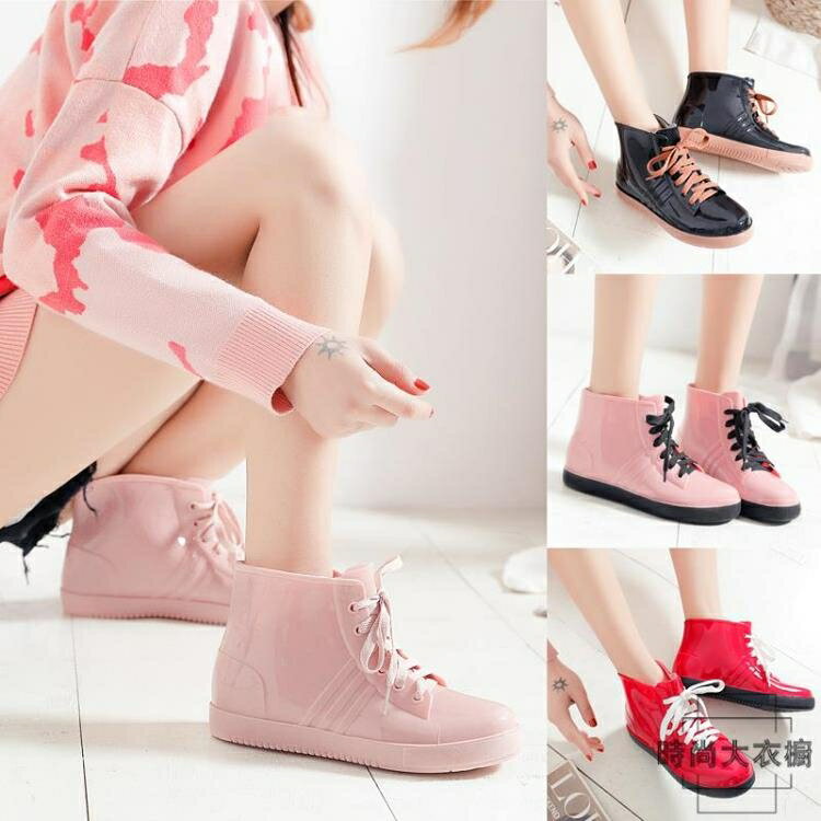熱銷推薦~水鞋防滑雨靴短筒韓國可愛套鞋膠靴雨鞋女時尚外穿、青木鋪子