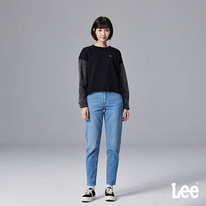 Lee 女款 413 高腰標準小直筒牛仔褲 壓紋 貓鬚 | Modern