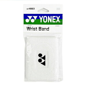 Yonex Wristbands [AC488EX-011] 腕帶 護腕 運動 打球 訓練 吸汗 乾爽 加長 1入 白