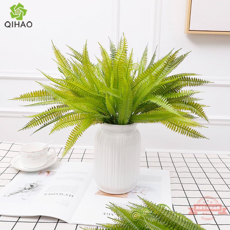 模擬綠植婚慶綠化裝飾仿真植物墻配材插花花材塑膠波斯草19號草