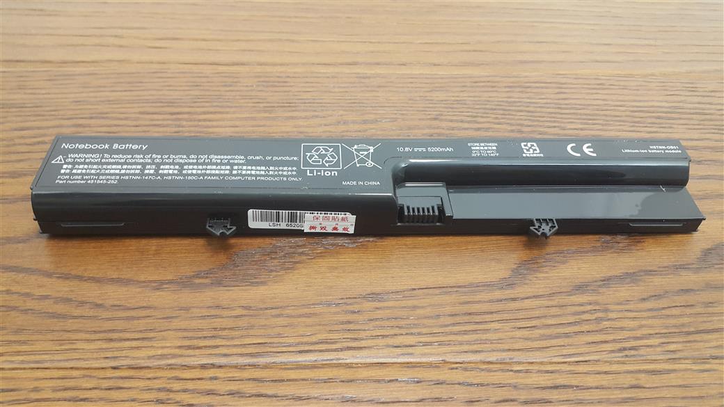 Batteria Di Ricambio HSTNN-OB51 Per HP Compaq 6520/515/540 | 10,8V 5200mAh Li-ion, Certificata CE - 6